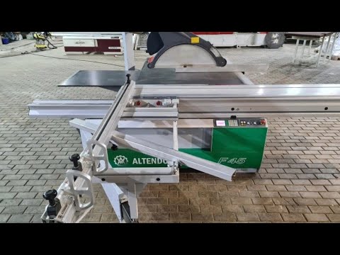 Видео: Форматно раскроечный станок б/у Altendorf F45 с серво приводом продольных резов