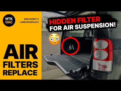 Видео: СКРЫТЫЙ фильтр воздухозаборника пневматической подвески - Land Rover Discovery 4 LR4