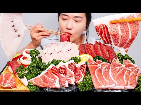 Видео: СЫРОЙ ТУНЦ САШИМИ АСМР МУКБАНГ EATING SOUNDS