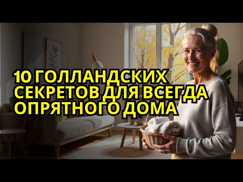 Видео: 10 ГОЛЛАНДСКИХ СЕКРЕТОВ ДЛЯ ВСЕГДА ОПРЯТНОГО ДОМА