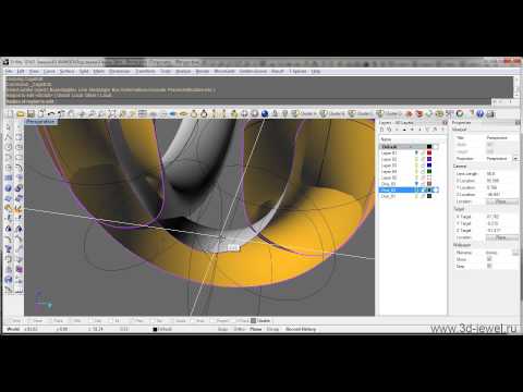 Видео: Edit Cage по линиям и изокривым в Rhinoceros. Часть 1