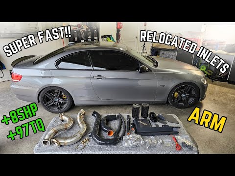 Видео: BMW 335i (N54) получает перенесённые впускные каналы ARM и 3-дюймовые выхлопные трубы *Полная уст...