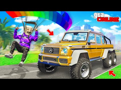 Видео: НАШЕЛ ШЕСТИКОЛЕСНЫЙ ГЕЛИК НА ПАРАШЮТЕ! БИТВА ПАРАШЮТИСТОВ В ГТА 5 ОНЛАЙН