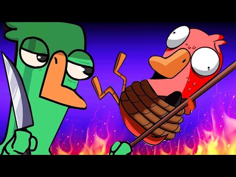 Видео: АМОНГУСЬ! УТКА - КАННИБАЛ! У МИРНЫХ БЫЛ СКАНДАЛ! - Goose Goose Duck!