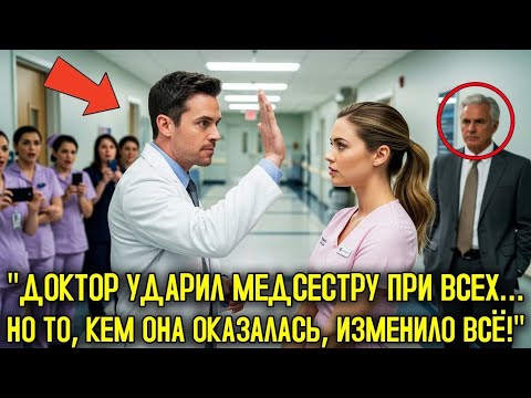 Видео: Врач УДАРИЛ простую медсестру на глазах у всех — а потом узнал, что она была МИЛЛИАРДЕРШЕЙ…