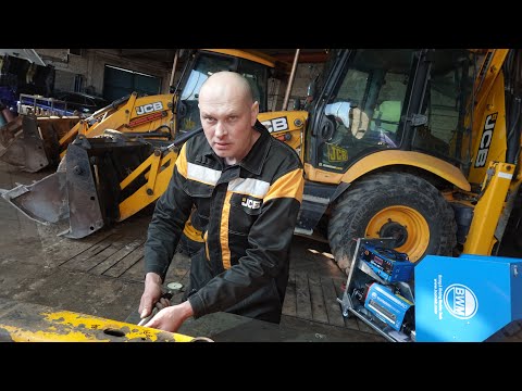 Видео: Ремонт Передний ковш JCB 3CX устраненте люфта переднего моста