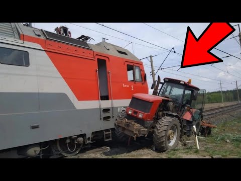 Видео: Неудачные и необычные случаи  с тракторами и строительной техникой. №8