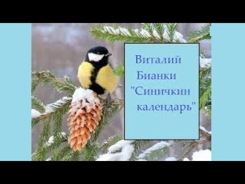 Видео: Январь "Синичкин календарь" Виталий Бианки. Рассказ с картинками для детей