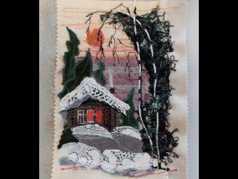 Видео: Пейзаж сшит из лоскутов А как будто красками написан