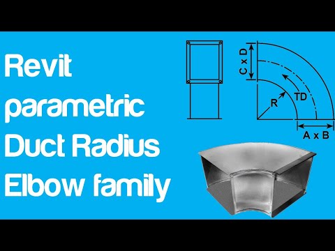 Видео: Как создать параметрическое семейство радиусных отводов воздуховодов в Revit