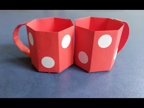 Видео: Чашка оригами из бумаги | Origami paper cup