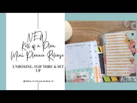 Видео: Распаковка, просмотр и настройка мини-планировщика Kell of a Plan | Планировщик | Бюджет | План п...