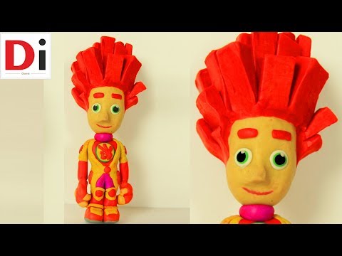 Видео: Фиксик Фаер / Пластилин / Фиксики большой секрет / Fixies - Fire.