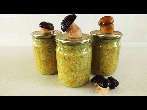 Видео: Грибная икра на зиму ☆ Заготовки на зиму