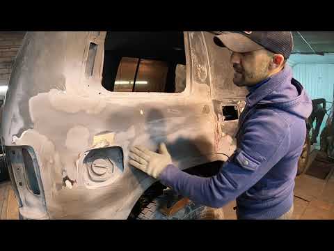 Видео: Opel Monterey покраска с флейками