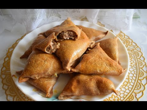 Видео: Самса из цельнозерновой муки с говяжьим фаршем в духовке