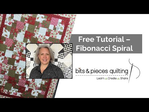 Видео: Бесплатное руководство — лоскутное одеяло со спиралью Фибоначчи