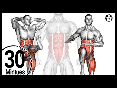 Видео: 30-минутная тренировка пресса стоя ➜ Самый быстрый способ получить пресс с шестью кубиками.