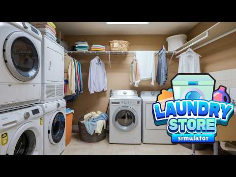 Видео: Как отмывать деньги??? - Laundry Store Simulator (Первый взгляд) Прохождение