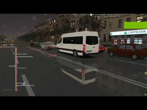 Видео: Карта Чистогорск,маршрут 11 Mercedes-Benz Sprinter 313 CDI. (OMSI 2)