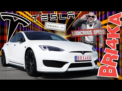 Видео: 2 Сек от 0 до 100 :Tesla Model S - LUDICROUS | Bri4ka Review