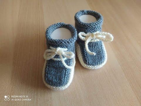 Видео: Вы связали уже меня? Ботиночки для мальчика на шнурочках