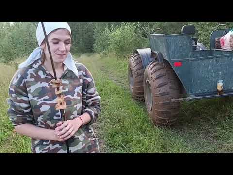 Видео: В лес за грибами 🍄с новыми гостями, отмечаем день рождения  на природе.