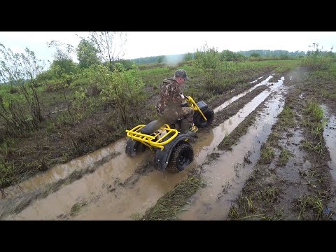 Видео: Компактные мотовездеходы на испытаниях часть 2