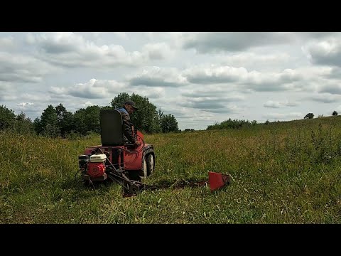 Видео: Самодельная безпальцевая косилка с двигателем от мотоблока, часть 2.