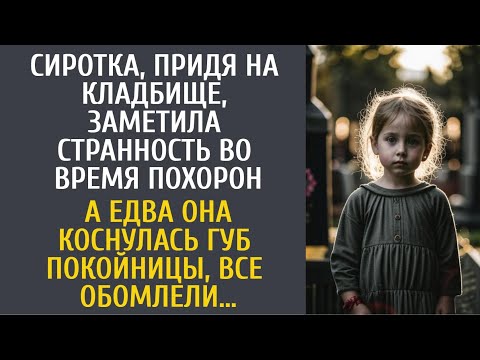 Видео: Сиротка, придя на кладбище, заметила странность на похоронах… А едва она коснулась губ покойницы…