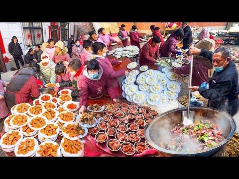 Видео: Суперзахватывающий китайский свадебный банкет в сельской местности