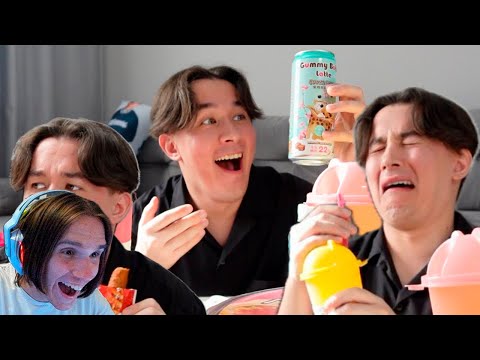 Видео: ПРОБУЮ Бабл Ти в БАНКЕ o_o и Другую АЗИАТСКУЮ ЕДУ / Реакция Яна Рейзена