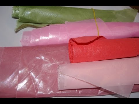 Видео: Как желатинить ткань для цветов ?! Обработка ткани. Смотрите ;)