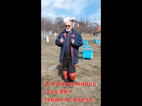 Видео: Почистване и продълбочаване (удълбочаване) на зидан геран със камъни на  84 години във кюстендилско