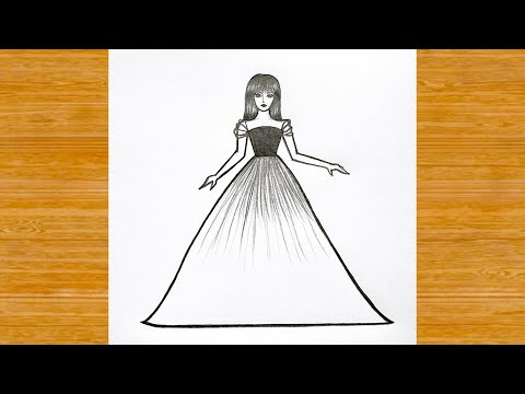 Видео: Как нарисовать девушку, простой рисунок / рисунок карандашом / рисунок девушки