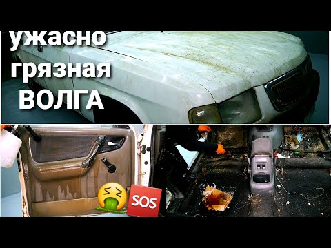 Видео: Ужасно грязная Волга, которую я отмыл ! Идеальная химчистка салона автомобиля Волга 3110 !
