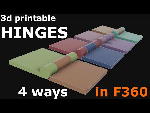 Видео: Как спроектировать петли для 3D-печати в Fusion 360