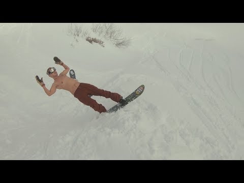 Видео: Роза Хутор зимой. Фрирайд. Борисов Алексей.