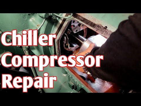 Видео: Ремонт уплотнения вала охладителя на центробежном компрессоре York YK