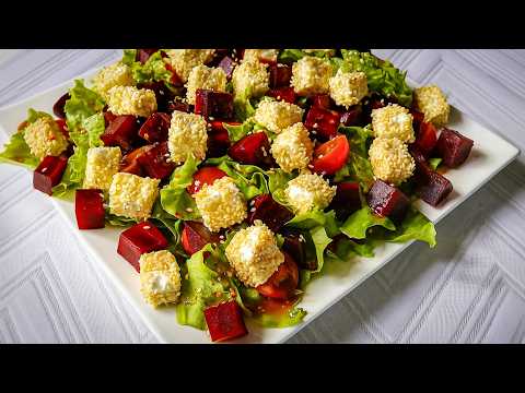 Видео: Салат 🥗 как в ресторане 🍽️ за 10 минут ⏱️ — стильно ✨, вкусно 😋, эффектно 💥!