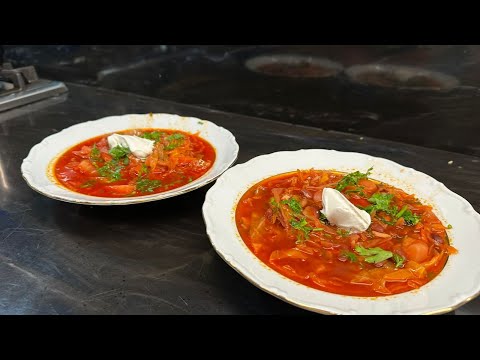 Видео: Как приготовить вкусный и простой борщ?// Традиционный и вегетарианский!