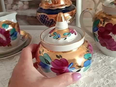 Видео: #Когда цветут пионы#пионы на фарфоре #