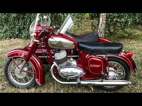 Видео: НОВАЯ Ява 350 Старушка после реставрации Запуск рукой Jawa 350/360