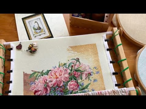 Видео: 9. Вышивка крестом. Мои Процессы Июнь 2018. Dimensions, Mirabilia