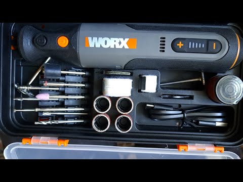 Видео: Аккумуляторный инструмент от WORX.  дремель WX-106. и отвертка WX-242.