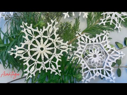 Видео: ДВЕ ЗВЕЗДЫ. SNOWFLAKE крючком для опытных мастериц (смотрите описание 🙏)