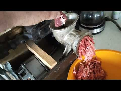 Видео: самодельная электромясорубка