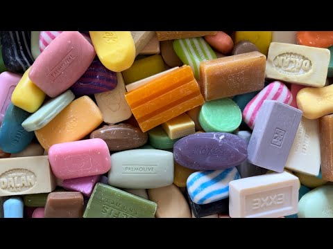 Видео: ASSORTED soap *666 | Cutting soap (no talking) | АСМР Резка мыла | #asmrsoap #carvingsoap