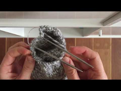 Видео: Носки на круговых спицах. Ч.3. Клин подъема стопы