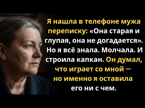 Видео: Муж писал любовнице, что я «глупая и старая» — но я оставила его с одной коробкой и флешкой.